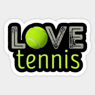 Love Tennis Sticker